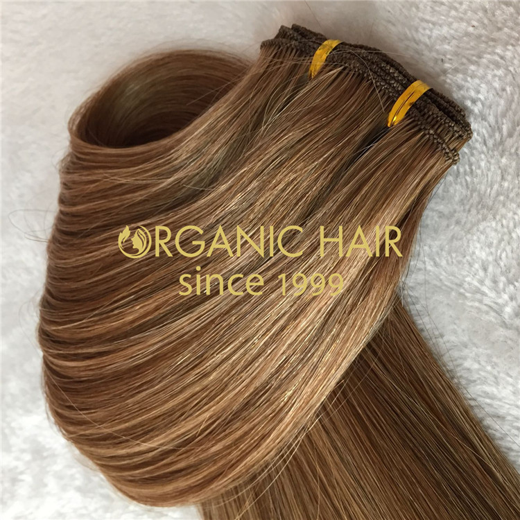 High quality hair extensions sale--Hand tied weft hair extensions C20